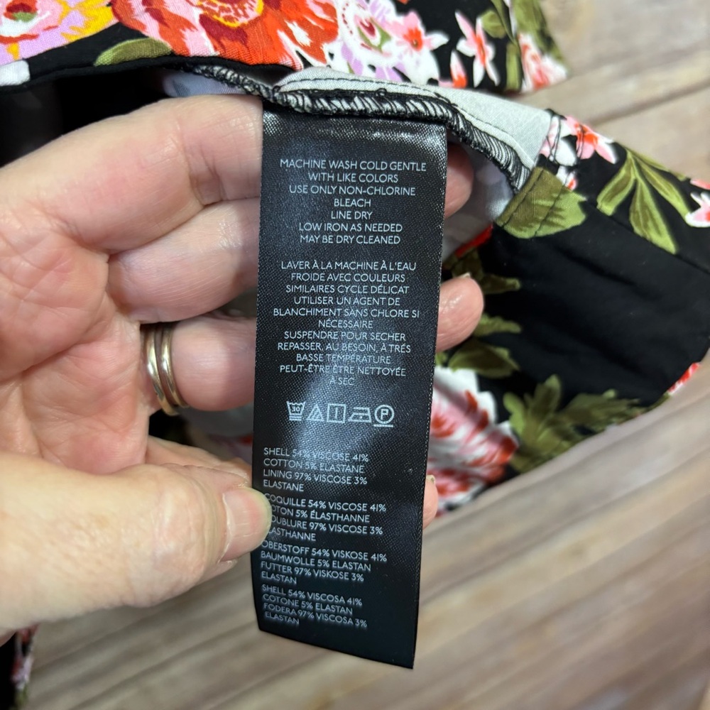 Maeve Strapless Flounce Floral Corset Mini Dress Size 16 - Picture 6 of 9